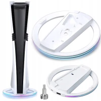 Verk 06410 Vertikální stojan pro PS5 / PS5 Slim / PS5 Pro s chlazením, USB, bílý
