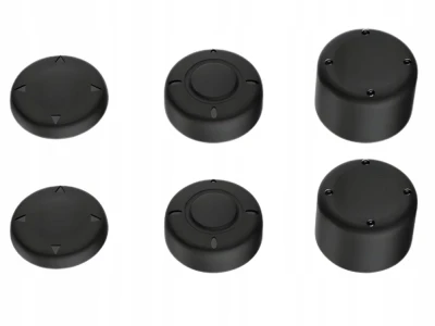 Verk 06412 Ochranné silikonové kryty Joy-Con Nintendo Switch 2, 6 ks, černé