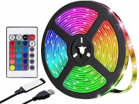 Verk 12437 LED pásek RGB 3 m s dálkovým ovládáním, Bluetooth, USB