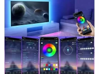Verk 12438 LED pásek RGB 5 m s dálkovým ovládáním, Bluetooth, USB