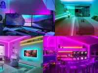 Verk 12438 LED pásek RGB 5 m s dálkovým ovládáním, Bluetooth, USB