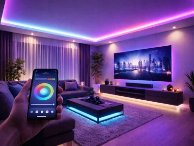 Verk 12438 LED pásek RGB 5 m s dálkovým ovládáním, Bluetooth, USB