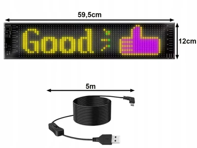 Verk 12443 Flexibilný LED USB panel s diaľkovým ovládaním 59,5 x 12 cm