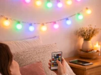 Verk 12444 Světelné kuličky RGB, 50 LED, USB, dálkové ovládání, Bluetooth