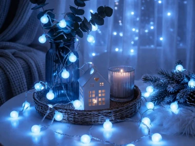 Verk 12444 Světelné kuličky RGB, 50 LED, USB, dálkové ovládání, Bluetooth