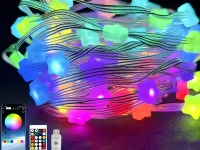 Verk 12445 Svetelné hviezdičky RGB, 50 LED, USB, diaľkové ovládanie, Bluetooth