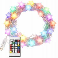 Verk 12445 Svetelné hviezdičky RGB, 50 LED, USB, diaľkové ovládanie, Bluetooth
