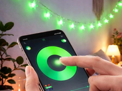 Verk 12445 Svetelné hviezdičky RGB, 50 LED, USB, diaľkové ovládanie, Bluetooth