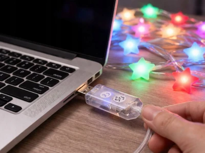 Verk 12445 Svetelné hviezdičky RGB, 50 LED, USB, diaľkové ovládanie, Bluetooth