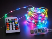 Verk 12446 LED pásek RGB, IP65, USB, Bluetooth, dálkové ovládání, 10 m