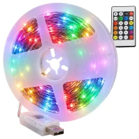 Verk 12446 LED pásek RGB, IP65, USB, Bluetooth, dálkové ovládání, 10 m