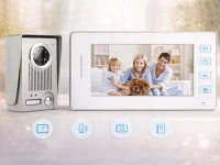Verk 27801 Videovrátnik s LCD monitorom pre bránku a bránu, 220 V, biely