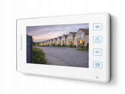 Verk 27801 Videovrátnik s LCD monitorom pre bránku a bránu, 220 V, biely