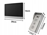 Verk 27802 Videovrátnik s LCD monitorom, WiFi, IR nočné videnie, strieborný