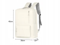 Verk 27813 Cestovný batoh do lietadla 18 - 20 l, 45 x 30 x 16, biely