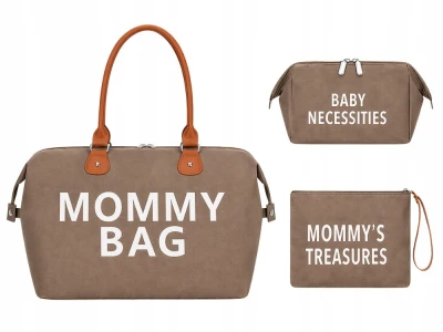 Verk 27814 Taška pro maminku Mommy bag, sada 3 ks, hnědá