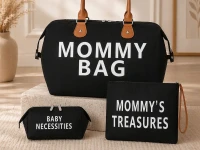 Verk 27814 Taška pro maminku Mommy bag, sada 3 ks, černá