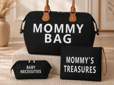 Verk 27814 Taška pro maminku Mommy bag, sada 3 ks, černá