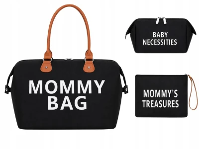 Verk 27814 Taška pro maminku Mommy bag, sada 3 ks, černá