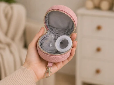 Verk 27815 Multifunkční batoh pro maminky s cestovní postýlkou, USB port, růžový