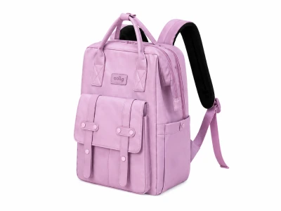 Verk 27816 Městský batoh s kapsami 41 x 28 x 21 cm, fialový