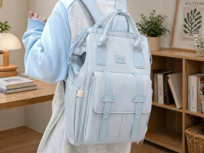 Verk 27816 Městský batoh s kapsami 41 x 28 x 21 cm, modrý