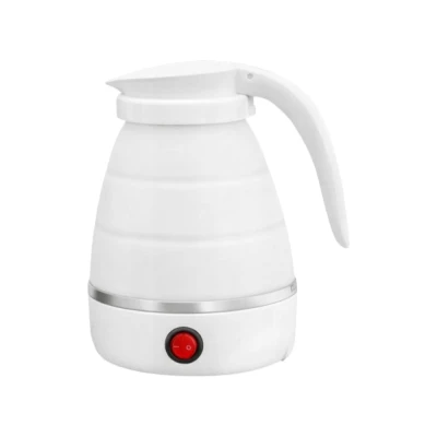 Verk 07483 Cestovná silikónová skladateľná kanvica 600 ml, 600 - 800 W, biela