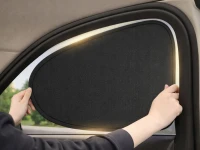 Verk 10178 Univerzálny slnečný clon na okná auta, 4 ks, čierny
