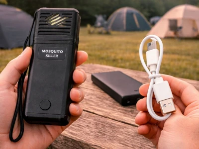 Verk 24660 Přenosný odpuzovač komárů a hmyzu 5 V, USB-C, černý
