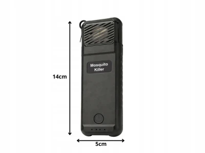 Verk 24660 Přenosný odpuzovač komárů a hmyzu 5 V, USB-C, černý
