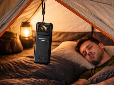 Verk 24660 Přenosný odpuzovač komárů a hmyzu 5 V, USB-C, černý