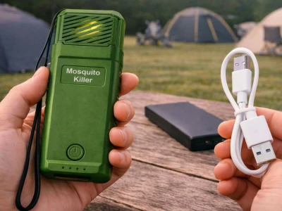 Verk 24660 Přenosný odpuzovač komárů a hmyzu 5 V, USB-C, zelený