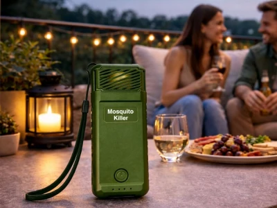 Verk 24660 Přenosný odpuzovač komárů a hmyzu 5 V, USB-C, zelený