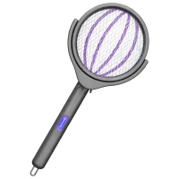 Verk 24661 Plácačka na mouchy elektrická 2 v 1, teleskopická, šedá