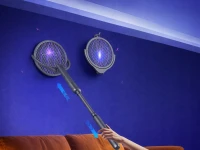 Verk 24661 Plácačka na mouchy elektrická 2 v 1, teleskopická, šedá