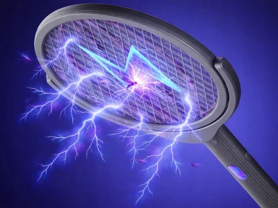 Verk 24661 Plácačka na mouchy elektrická 2 v 1, teleskopická, šedá