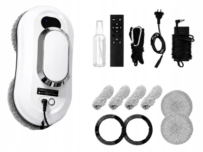 Verk 27707 Robotický magnetický čistič okien, diaľkové ovládanie, 72 W, biely