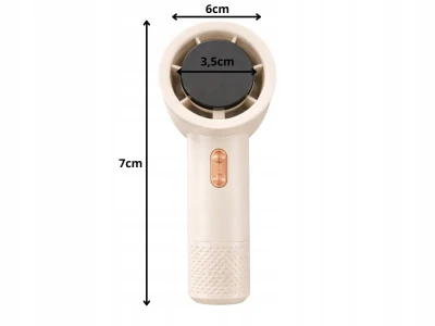 Verk 27708 Ruční mini ventilátor, USB, 5 W, bílý 
