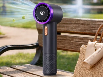 Verk 27708 Ruční mini ventilátor, USB, 5 W, černý