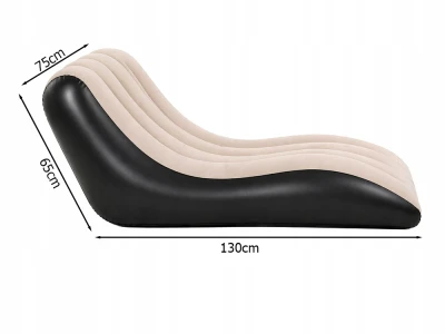 Verk 27719 Nafukovací relaxační lehátko 130 x 65 x 75 cm, hnědé