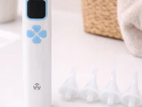 Verk 27734 Dětská odsávačka nosních hlenů, USB, 4 koncovky, modrá