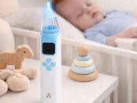 Verk 27734 Dětská odsávačka nosních hlenů, USB, 4 koncovky, modrá