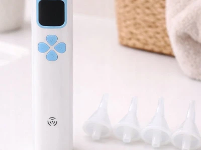 Verk 27734 Dětská odsávačka nosních hlenů, USB, 4 koncovky, modrá
