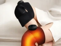 Verk 27756 Vyhřívaná kolenní bandáž s masážní funkcí, 3 režimy, šedá