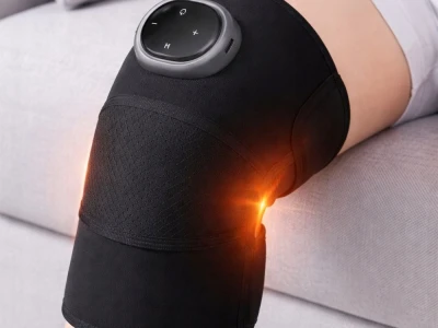 Verk 27756 Vyhřívaná kolenní bandáž s masážní funkcí, 3 režimy, šedá