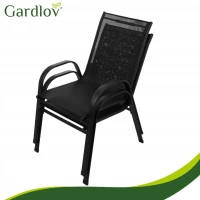 Gardlov 27568 Balkónová súprava - stôl + 2 stoličky, čierna 