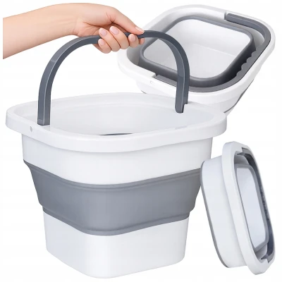 Verk 27715 Skládací silikonový kbelík 10 L, červený