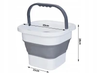 Verk 27716 Skládací silikonový kbelík 17 L, zelený