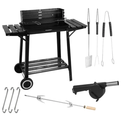 Kaminer 27320 Záhradný gril na drevené uhlie s roštom 93 x 86 x 41 cm 