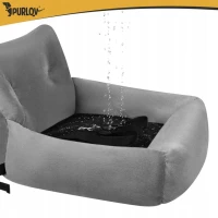 Purlov 27676 Autosedačka pro psy vel. L 53 x 42 x 30 cm, šedá